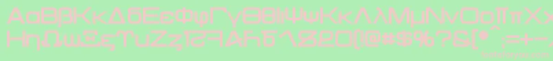 Kentaurus Bold Font – Pink Fonts on Green Background