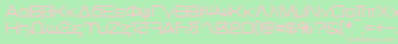 Kentaurus Font – Pink Fonts on Green Background