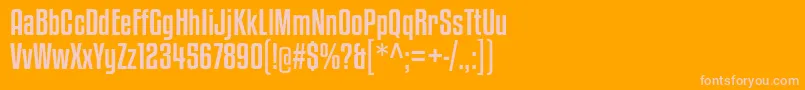 kenyan coffee rg Font – Pink Fonts on Orange Background