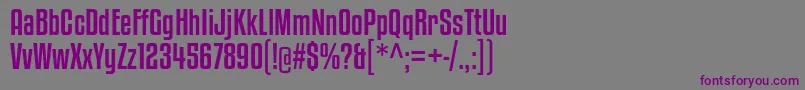 kenyan coffee rg Font – Purple Fonts on Gray Background