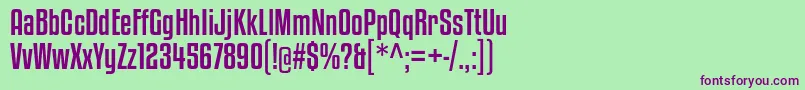 kenyan coffee rg Font – Purple Fonts on Green Background
