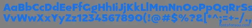 Kepler 296 Personal use Font – Blue Fonts on Gray Background