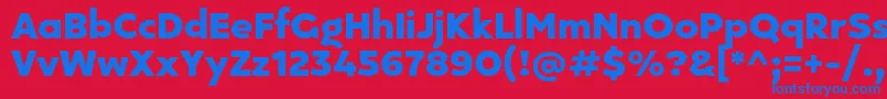 Kepler 296 Personal use Font – Blue Fonts on Red Background