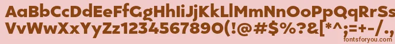 Kepler 296 Personal use Font – Brown Fonts on Pink Background