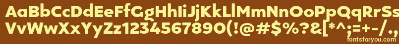 Kepler 296 Personal use Font – Yellow Fonts on Brown Background