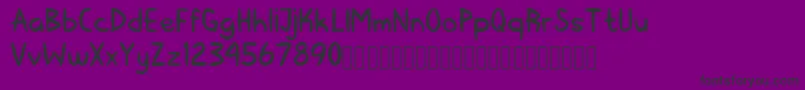 フォントKerape Font – 紫の背景に黒い文字