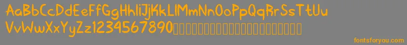 Kerape Font Font – Orange Fonts on Gray Background
