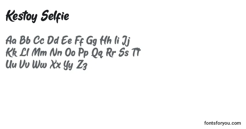 Fuente Kestoy Selfie - alfabeto, números, caracteres especiales