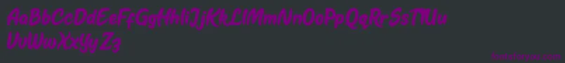 Kestoy Selfie Font – Purple Fonts on Black Background