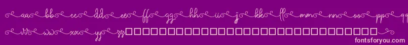 ketika Font – Pink Fonts on Purple Background