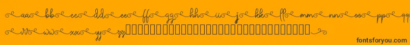 ketika Font – Black Fonts on Orange Background