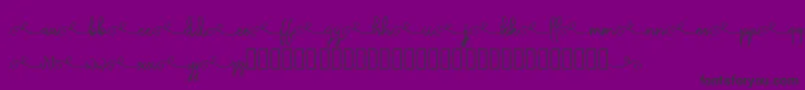 ketika Font – Black Fonts on Purple Background