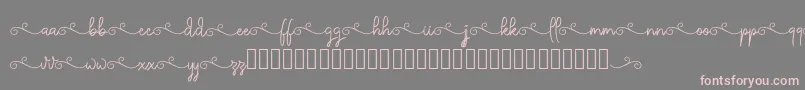 ketika Font – Pink Fonts on Gray Background