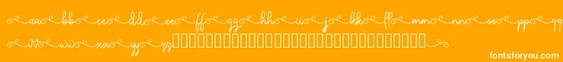 ketika Font – White Fonts on Orange Background