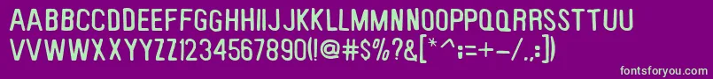 keybp    Font – Green Fonts on Purple Background