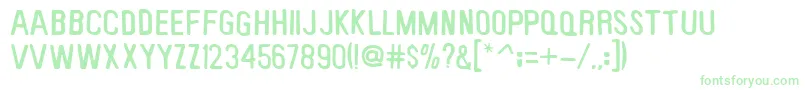 keybp    Font – Green Fonts on White Background