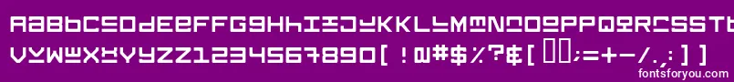 KEYSRG   Font – White Fonts on Purple Background