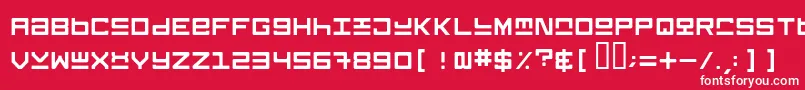 KEYSRG   Font – White Fonts on Red Background