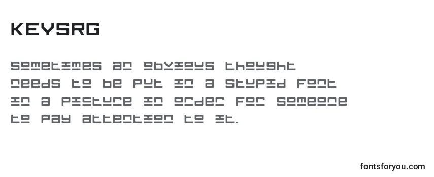 Шрифт KEYSRG   (131548)