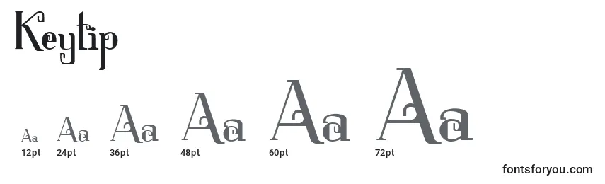 Keytip Font Sizes