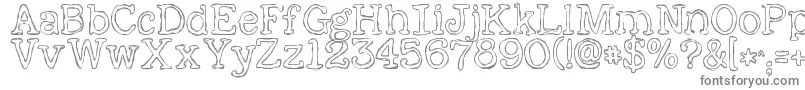 KGAlreadyHome Font – Gray Fonts on White Background