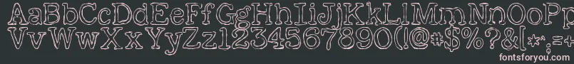 KGAlreadyHome Font – Pink Fonts on Black Background