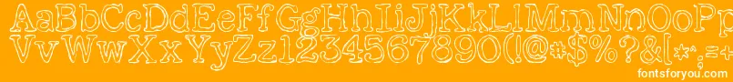 KGAlreadyHome Font – White Fonts on Orange Background