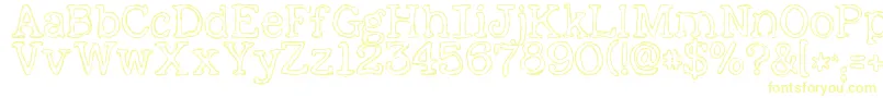 KGAlreadyHome-Schriftart – Gelbe Schriften