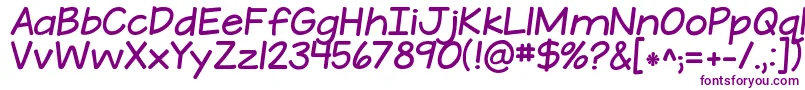 KGATeenyTinyFont Font – Purple Fonts on White Background