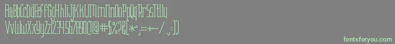 KGAttackoftheRobots Font – Green Fonts on Gray Background