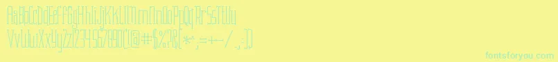 KGAttackoftheRobots Font – Green Fonts on Yellow Background