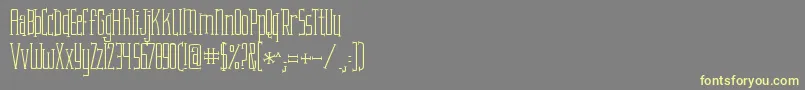 KGAttackoftheRobots Font – Yellow Fonts on Gray Background