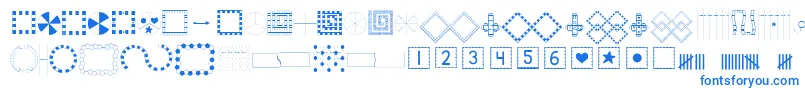 KGBuildAGame Font – Blue Fonts on White Background
