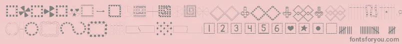 KGBuildAGame Font – Gray Fonts on Pink Background