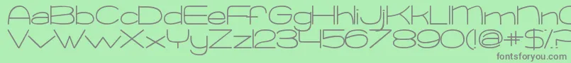 KGChangeThisHeart Font – Gray Fonts on Green Background