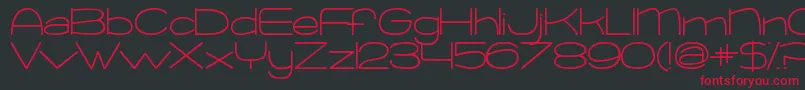 KGChangeThisHeart Font – Red Fonts on Black Background