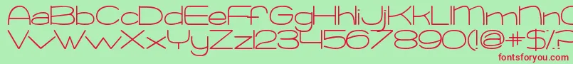 KGChangeThisHeart Font – Red Fonts on Green Background