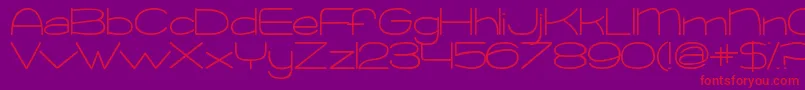 KGChangeThisHeart Font – Red Fonts on Purple Background