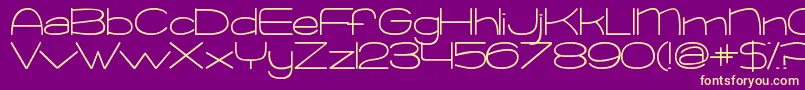 KGChangeThisHeart Font – Yellow Fonts on Purple Background