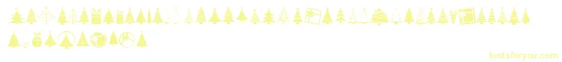 KGChristmasTrees Font – Yellow Fonts