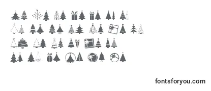 KGChristmasTrees Font