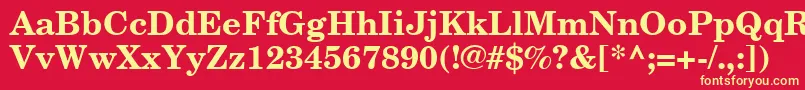 Подробнее о шрифте NewCenturySchoolbookCeBold Шрифт NewCenturySchoolbookCeBold – жёлтые шрифты на красном фоне