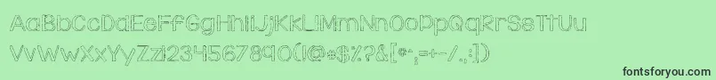 KGDaylight Font – Black Fonts on Green Background