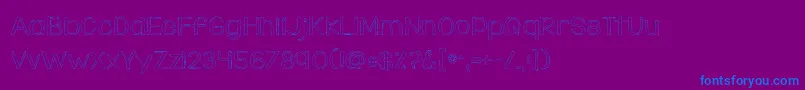 KGDaylight Font – Blue Fonts on Purple Background