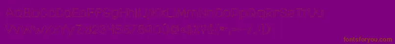 KGDaylight Font – Brown Fonts on Purple Background