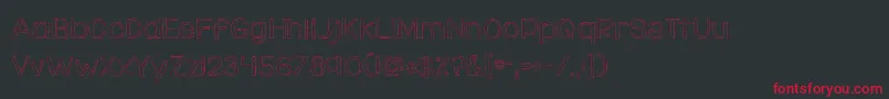 KGDaylight Font – Red Fonts on Black Background