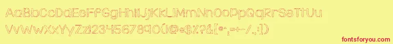 KGDaylight Font – Red Fonts on Yellow Background