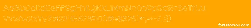 KGDaylight Font – White Fonts on Orange Background