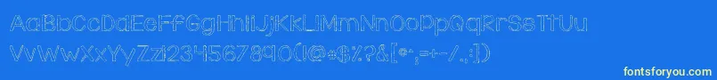 KGDaylight Font – Yellow Fonts on Blue Background