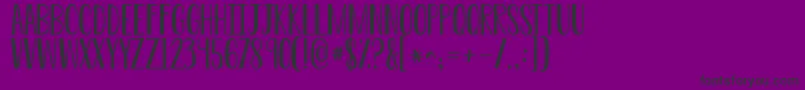 KGDoYouLoveMe Font – Black Fonts on Purple Background